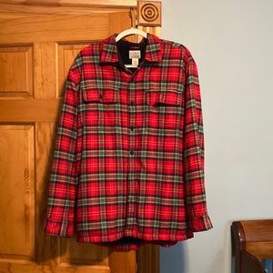 LL Bean Fleece Lined Flannel